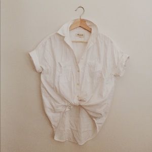 MADEWELL Cotton Courier Shirt Size XXS